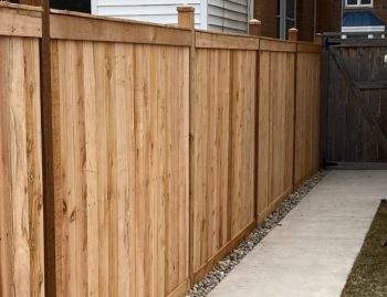 cedar fence installation