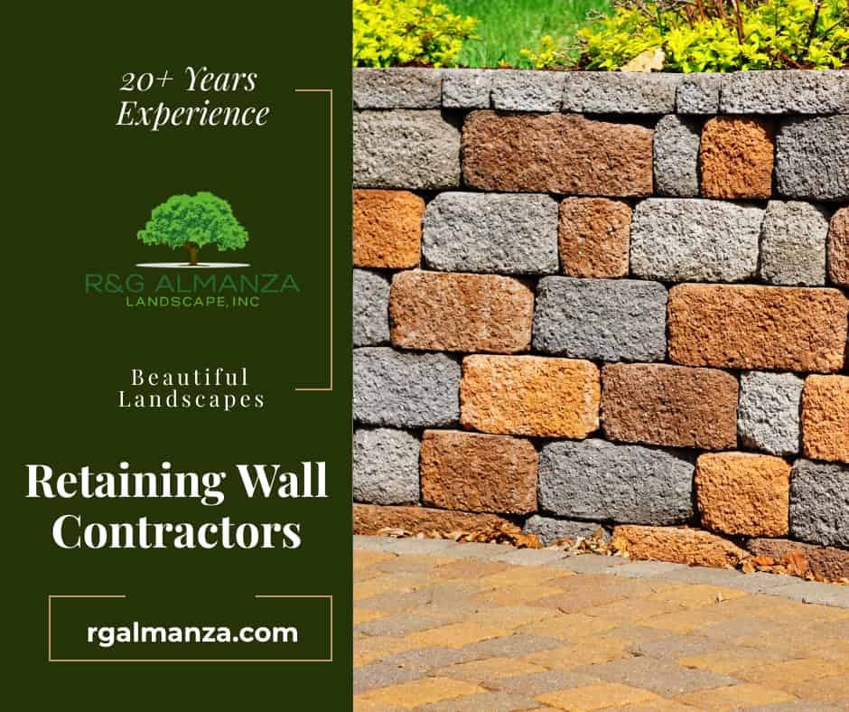 retaining wall installation